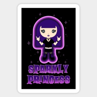 Sparkly Princess - goth metal girl Magnet